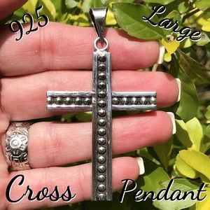 🔥SOLD🔥 925 Ornate Dots Mexico Cross Pendant